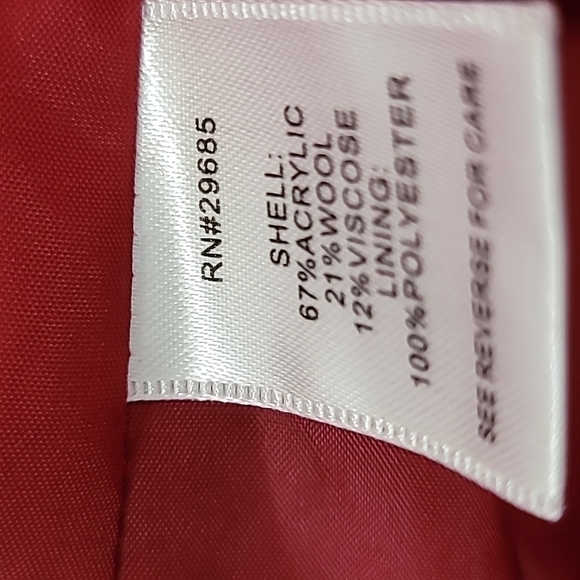 Pendleton Women's Woolen Mills Blazer  Red Size 6P - Picture 7 of 9